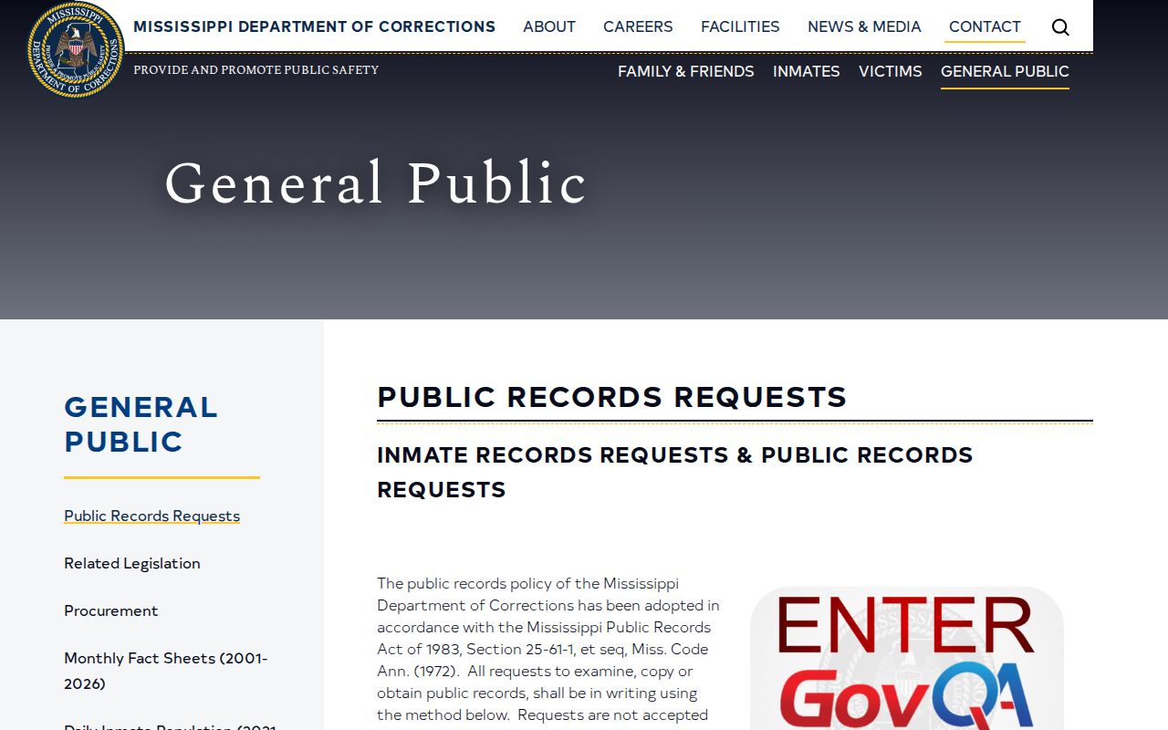 Written MDOC request route for a Scott County released inmate photograph